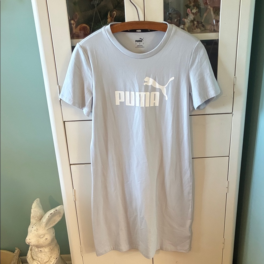 Puma jr sz L Light Blue T-Shirt Dress like new!